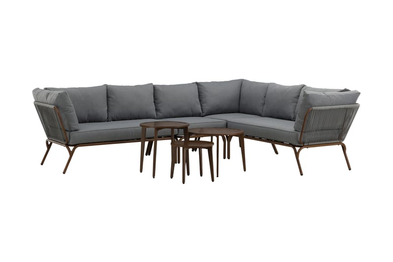 Roxo Hörnsoffa Utomhus - Brun - Utemöbler & utemiljö - Loungemöbler - Loungeset & loungegrupp