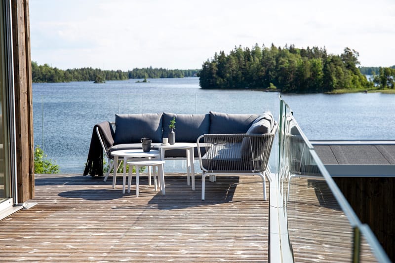Roxo Hörnsoffa Vit - Venture Home - Utemöbler & utemiljö - Loungemöbler - Loungeset & loungegrupp