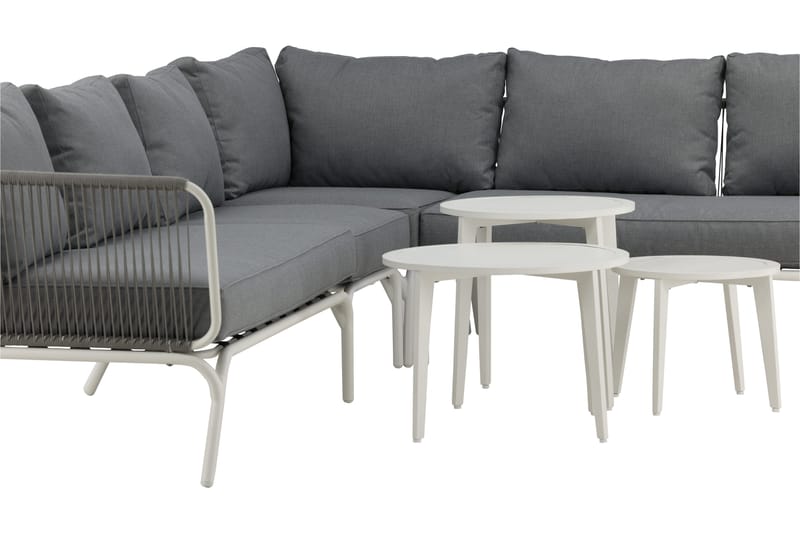 Roxo Hörnsoffa Vit - Venture Home - Utemöbler & utemiljö - Loungemöbler - Loungeset & loungegrupp