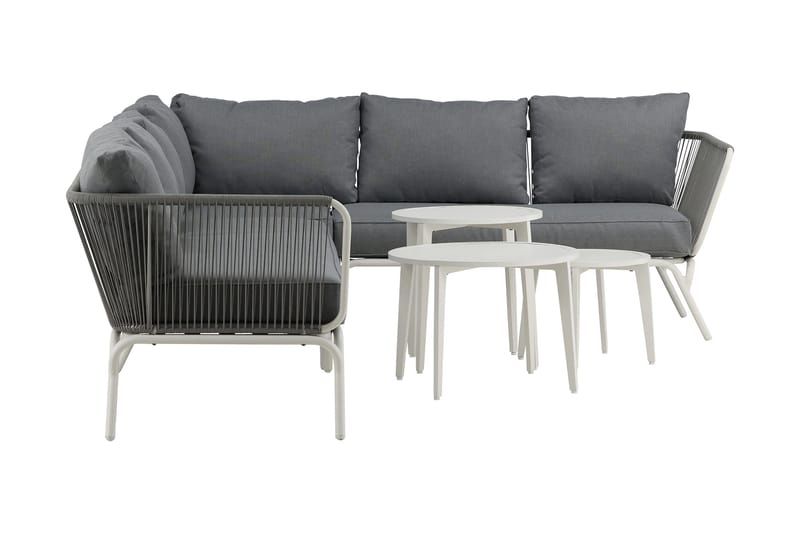 Roxo Hörnsoffa Vit - Venture Home - Utemöbler & utemiljö - Loungemöbler - Loungeset & loungegrupp