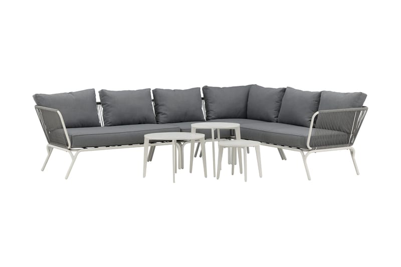 Roxo Hörnsoffa Vit - Venture Home - Utemöbler & utemiljö - Loungemöbler - Loungeset & loungegrupp
