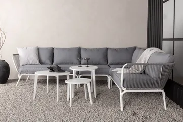 Roxo Hörnsoffa Vit - Venture Home - Utemöbler & utemiljö - Loungemöbler - Loungeset & loungegrupp