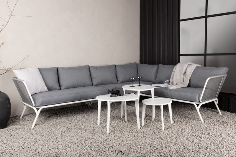 Roxo Hörnsoffa Vit - Venture Home - Utemöbler & utemiljö - Loungemöbler - Loungeset & loungegrupp
