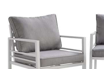 Soffgrupp Ariany - Vit / Gråa dynor - Utemöbler & utemiljö - Loungemöbler - Loungeset & loungegrupp