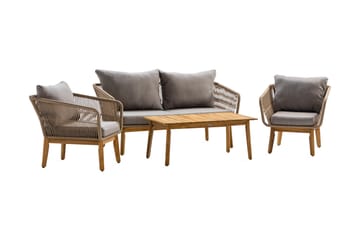 Soffgrupp Utomhus Morocco - Akacia/Beige - Utemöbler & utemiljö - Loungemöbler - Loungeset & loungegrupp
