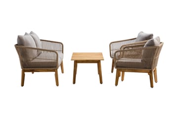 Soffgrupp Utomhus Morocco - Akacia/Beige - Utemöbler & utemiljö - Loungemöbler - Loungeset & loungegrupp