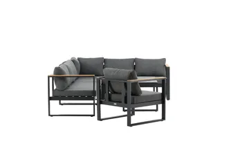 Texas Hörnsoffa Utomhus - Svart/Brun - Utemöbler & utemiljö - Loungemöbler - Loungeset & loungegrupp