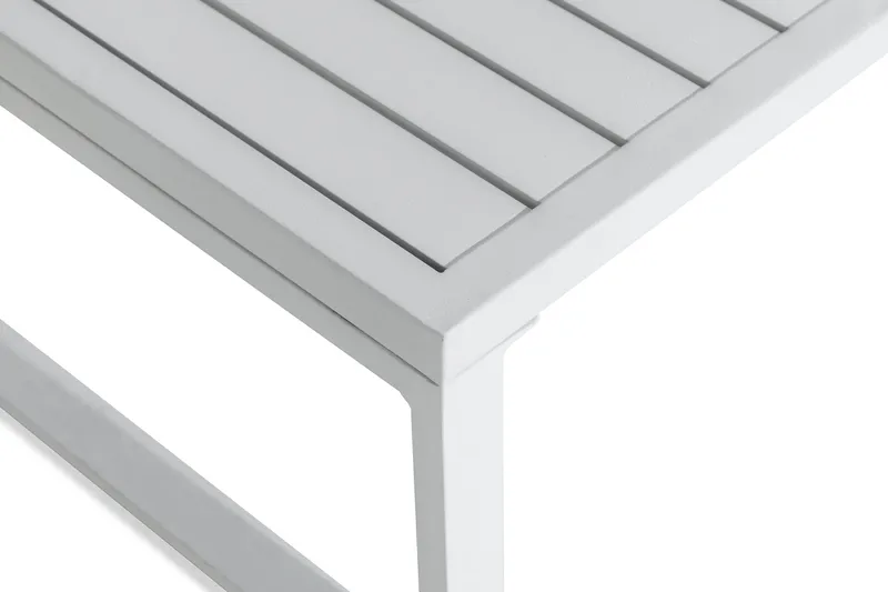 Tunis Loungegrupp Utomhus - 4-sits Loungeset Utemöbler för Uteplats - Vit / Gråa dynor - Utemöbler & utemiljö - Loungemöbler - Loungeset & loungegrupp