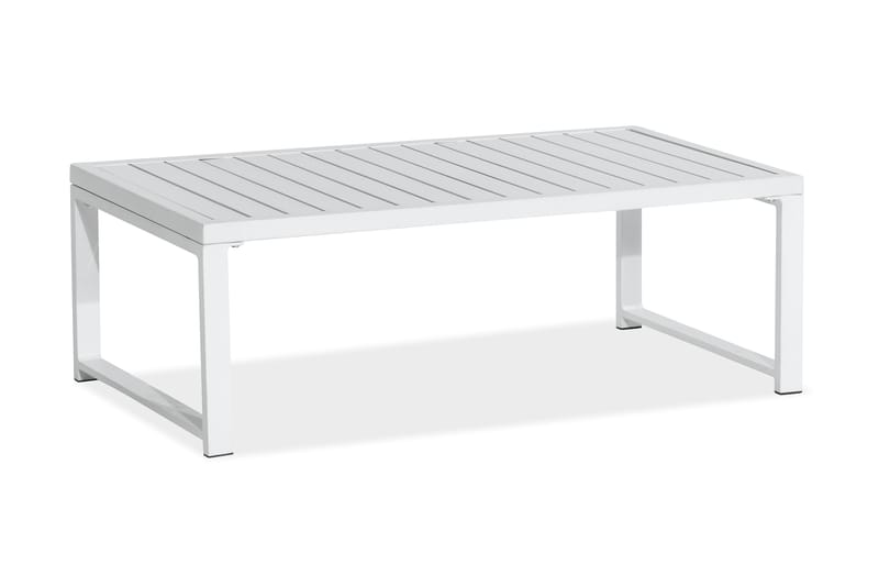 Tunis Loungegrupp Utomhus - 4-sits Loungeset Utemöbler för Uteplats - Vit / Gråa dynor - Utemöbler & utemiljö - Loungemöbler - Loungeset & loungegrupp