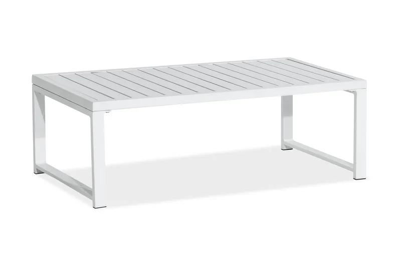 Tunis Loungegrupp Utomhus - 4-sits Loungeset Utemöbler för Uteplats - Vit / Gråa dynor - Utemöbler & utemiljö - Loungemöbler - Loungeset & loungegrupp