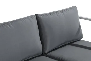 Tunis Loungegrupp Utomhus - 4-sits Loungeset Utemöbler för Uteplats - Vit / Gråa dynor - Utemöbler & utemiljö - Loungemöbler - Loungeset & loungegrupp