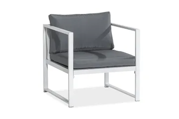 Tunis Soffgrupp - Vit / Gråa dynor - Utemöbler & utemiljö - Loungemöbler - Loungeset & loungegrupp