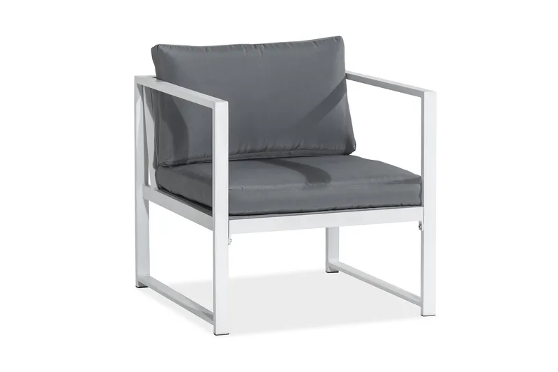 Tunis Soffgrupp - Vit / Gråa dynor - Utemöbler & utemiljö - Loungemöbler - Loungeset & loungegrupp