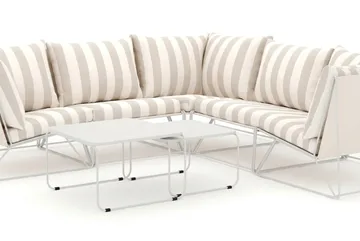 Usteryd utomhus hörnsoffa 5-sits vändbar - Beige/Striped - Utemöbler & utemiljö - Loungemöbler - Loungeset & loungegrupp