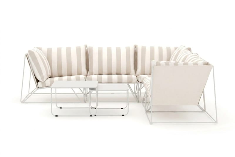 Usteryd utomhus hörnsoffa 5-sits vändbar - Beige/Striped - Utemöbler & utemiljö - Loungemöbler - Loungeset & loungegrupp