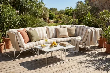 Usteryd utomhus hörnsoffa 5-sits vändbar - Beige/Striped - Utemöbler & utemiljö - Loungemöbler - Loungeset & loungegrupp