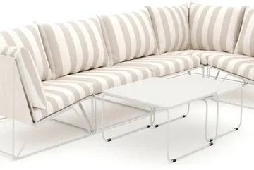 Usteryd utomhus hörnsoffa 5-sits vändbar - Beige/Striped - Utemöbler & utemiljö - Loungemöbler - Loungeset & loungegrupp