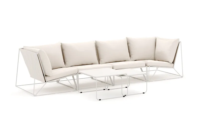 Usteryd utomhus rak 4-sits soffa, Beige/Beige