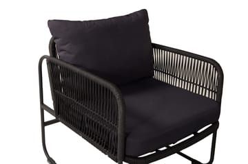 Utah Loungegrupp Utomhus 4-sits - Svart - Utemöbler & utemiljö - Loungemöbler - Loungeset & loungegrupp