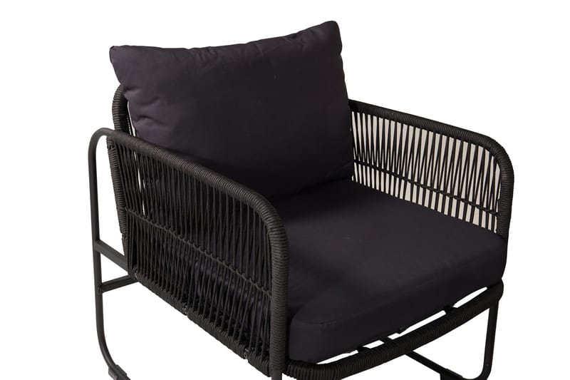 Utah Loungegrupp Utomhus 4-sits - Svart - Utemöbler & utemiljö - Loungemöbler - Loungeset & loungegrupp