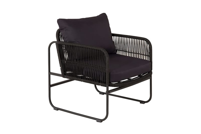 Utah Loungegrupp Utomhus 4-sits - Svart - Utemöbler & utemiljö - Loungemöbler - Loungeset & loungegrupp