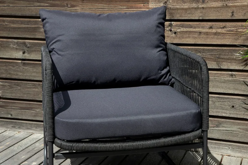 Utah Loungegrupp Utomhus 4-sits - Svart - Utemöbler & utemiljö - Loungemöbler - Loungeset & loungegrupp