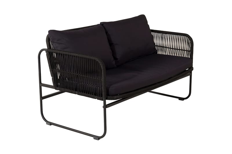 Utah Loungegrupp Utomhus 4-sits - Svart - Utemöbler & utemiljö - Loungemöbler - Loungeset & loungegrupp