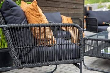 Utah Loungegrupp Utomhus 4-sits - Svart - Utemöbler & utemiljö - Loungemöbler - Loungeset & loungegrupp