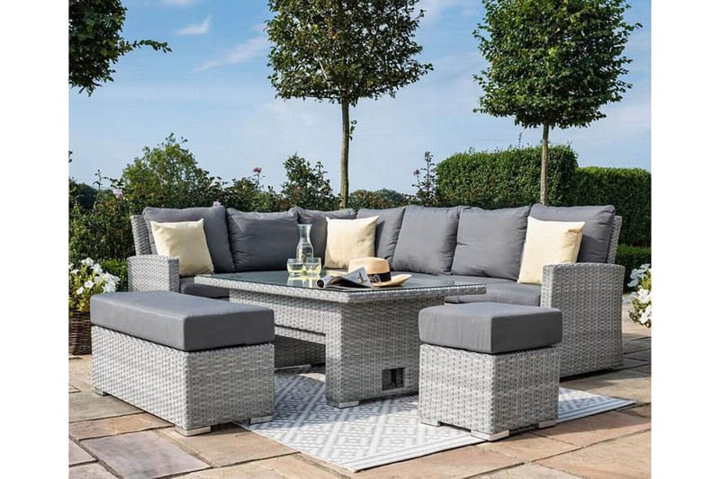 Utesoffagrup Ascot Grå - Utemöbler & utemiljö - Loungemöbler - Loungeset & loungegrupp