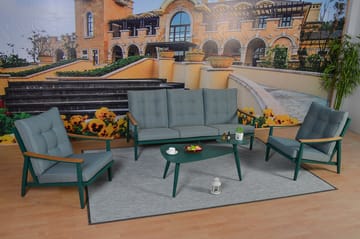 Utesoffagrup Cavine Grön - Utemöbler & utemiljö - Loungemöbler - Loungeset & loungegrupp