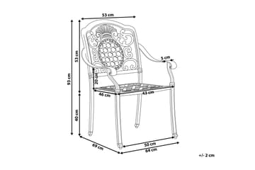 Utestol Brette 4-pack - Brun - Utemöbler & utemiljö - Loungemöbler - Loungeset & loungegrupp