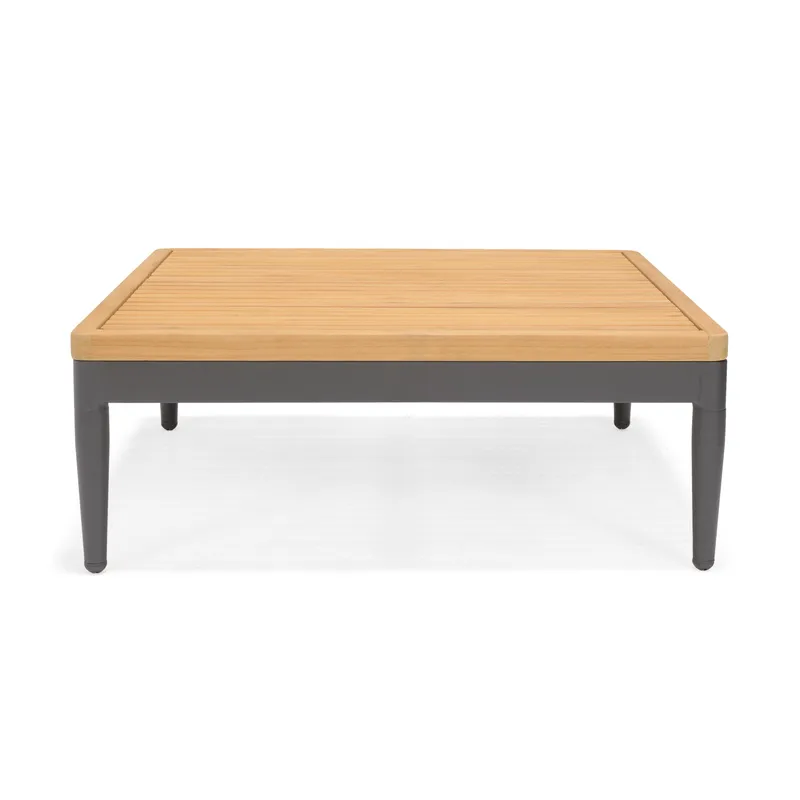 Utomhusset TOPAZ dagbädd + vänster/höger 2-sitssoffa + soffbord 73 cm - magnesiumgrå - Utemöbler & utemiljö - Loungemöbler - Loungeset & loungegrupp