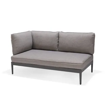 Utomhusset TOPAZ dagbädd + vänster/höger 2-sitssoffa + soffbord 73 cm - magnesiumgrå - Utemöbler & utemiljö - Loungemöbler - Loungeset & loungegrupp