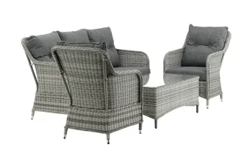 Vikelund Loungegrupp Utomhus - Grå - Utemöbler & utemiljö - Loungemöbler - Loungeset & loungegrupp