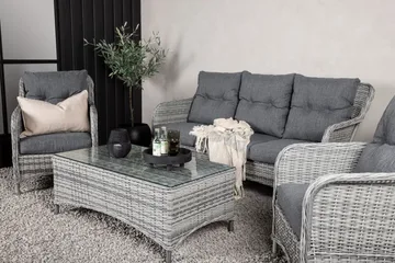 Vikelund Loungegrupp Utomhus - Grå - Utemöbler & utemiljö - Loungemöbler - Loungeset & loungegrupp