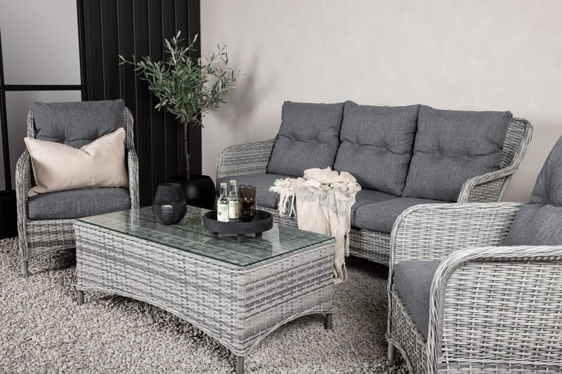 Vikelund Loungegrupp Utomhus - Grå - Utemöbler & utemiljö - Loungemöbler - Loungeset & loungegrupp
