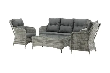 Vikelund Loungegrupp Utomhus - Grå - Utemöbler & utemiljö - Loungemöbler - Loungeset & loungegrupp