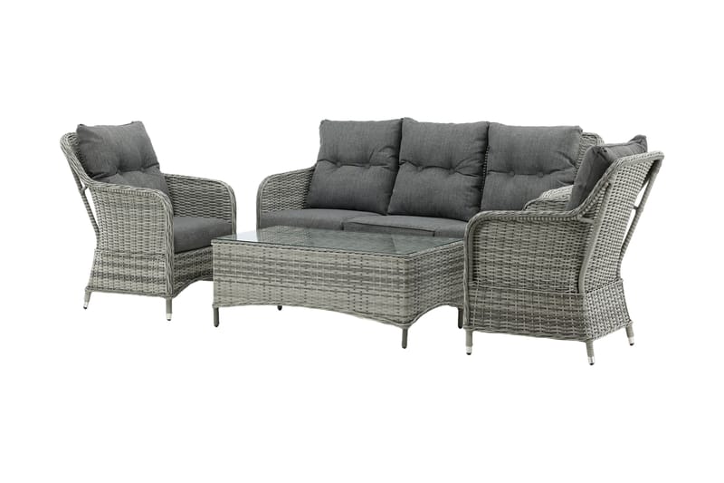 Vikelund Loungegrupp Utomhus - Grå - Utemöbler & utemiljö - Loungemöbler - Loungeset & loungegrupp