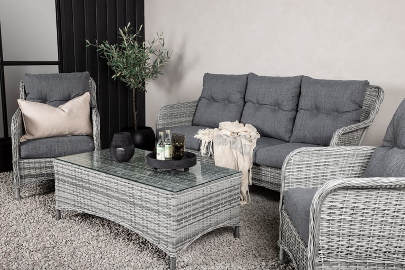 Vikelund Loungegrupp Utomhus - Grå - Utemöbler & utemiljö - Loungemöbler - Loungeset & loungegrupp