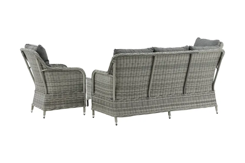 Vikelund Loungegrupp Utomhus - Grå - Utemöbler & utemiljö - Loungemöbler - Loungeset & loungegrupp