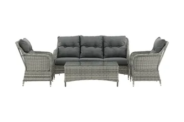 Vikelund Loungegrupp Utomhus - Grå - Utemöbler & utemiljö - Loungemöbler - Loungeset & loungegrupp