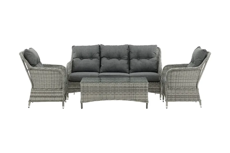 Vikelund Loungegrupp Utomhus, Grå