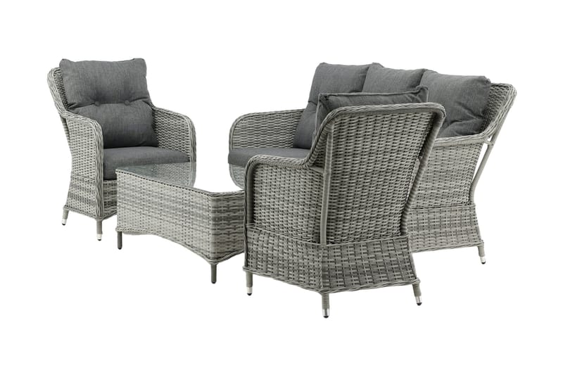 Vikelund Loungegrupp Utomhus - Grå - Utemöbler & utemiljö - Loungemöbler - Loungeset & loungegrupp