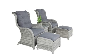 Vikelund Loungegrupp Utomhus - Grå - Utemöbler & utemiljö - Loungemöbler - Loungeset & loungegrupp