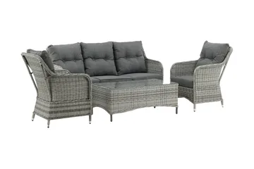 Vikelund Loungegrupp Utomhus - Grå - Utemöbler & utemiljö - Loungemöbler - Loungeset & loungegrupp