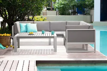 Vinci Loungegrupp Utomhus 120 cm - Grå - Utemöbler & utemiljö - Loungemöbler - Loungeset & loungegrupp