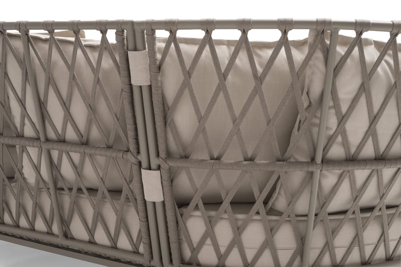 Loungesoffa Hillerstorp Jet Set 3-Sits - Beige - Utemöbler & utemiljö - Loungemöbler - Loungesoffor