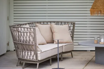 Loungesoffa Hillerstorp Jet Set 3-Sits - Beige - Utemöbler & utemiljö - Loungemöbler - Loungesoffor