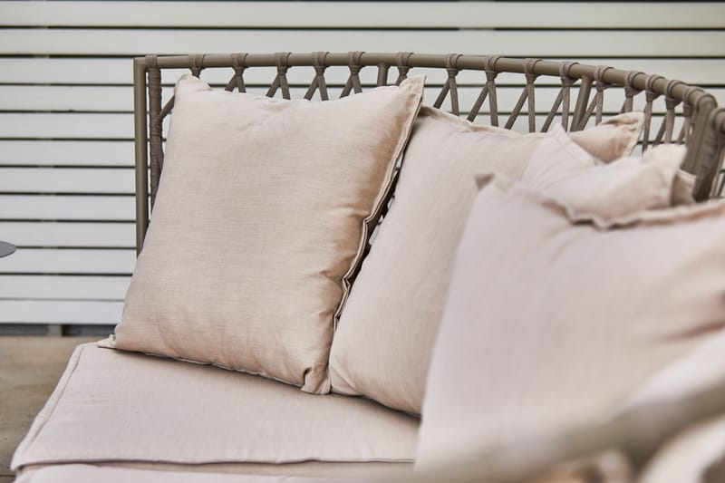 Loungesoffa Hillerstorp Jet Set 3-Sits - Beige - Utemöbler & utemiljö - Loungemöbler - Loungesoffor