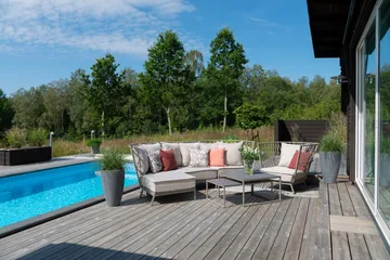 Loungesoffa Hillerstorp Jet Set 3-Sits - Beige - Utemöbler & utemiljö - Loungemöbler - Loungesoffor